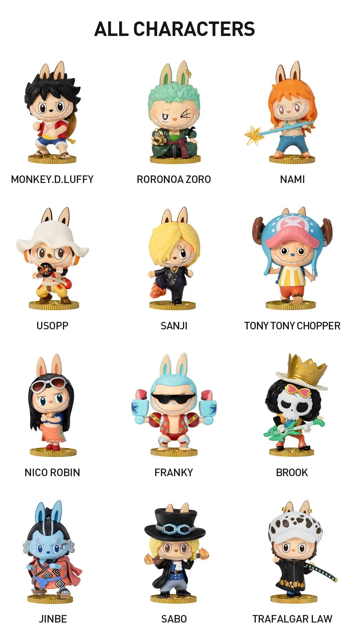 Pop Mart Labubu The Monsters x One Piece Blind Box (Single)