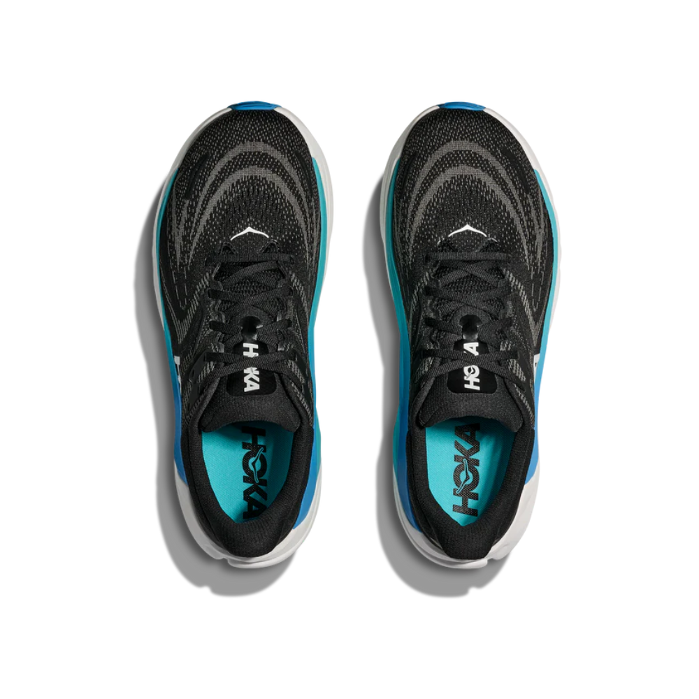 Men's Hoka Arahi 8 D Width Black Skyward Blue