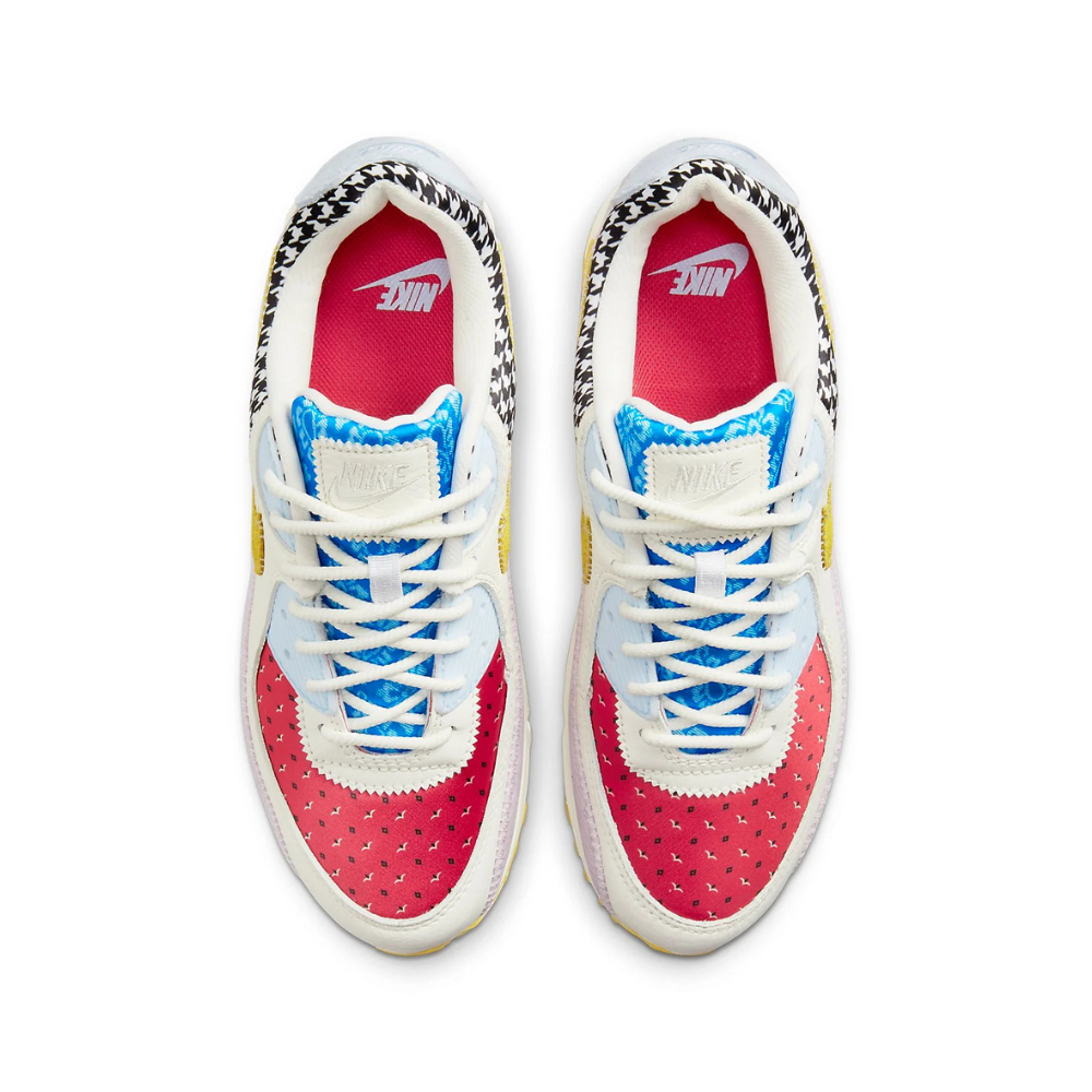 Women's Nike Air Max 90 Patchwork Sail Doll Lobster Bright Citron
