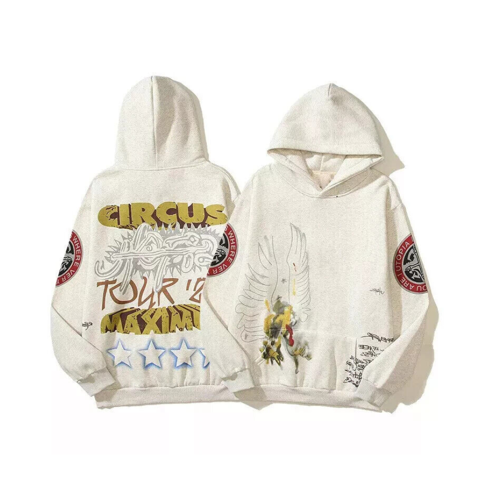 Travis Scott Utopia Circus Maximus Tour Hoodie White