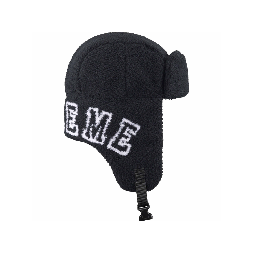 Supreme Shearling Trooper Cap Black