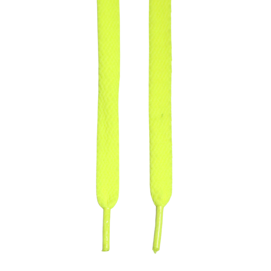 Solemate Laces Thick Flat Fluro Yellow 125cm