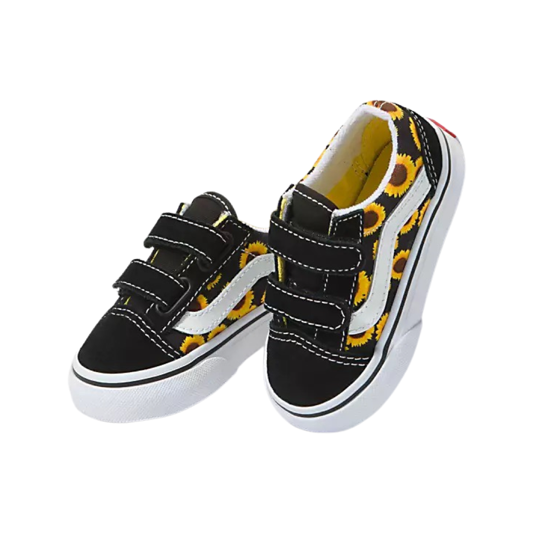 Toddler Old Skool V Sunflower Black Yellow True White by Vans