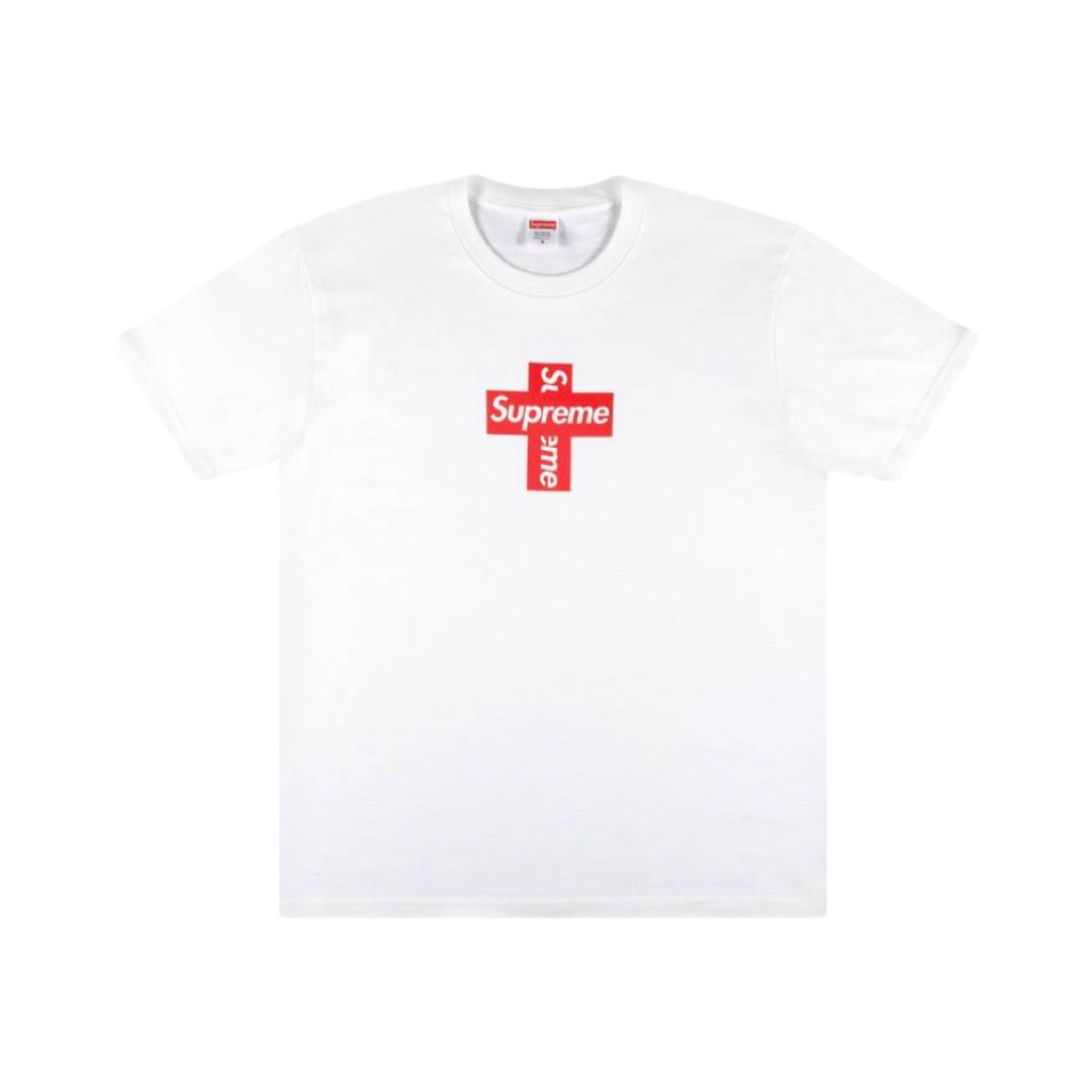 Supreme Cross Box Tee White Red