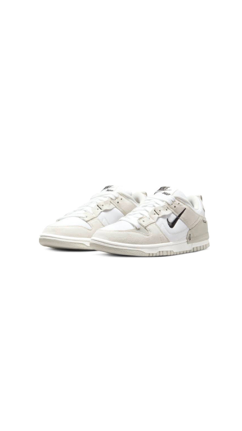 Women's Dunk Low Disrupt 2 White Black Light Bone Sail