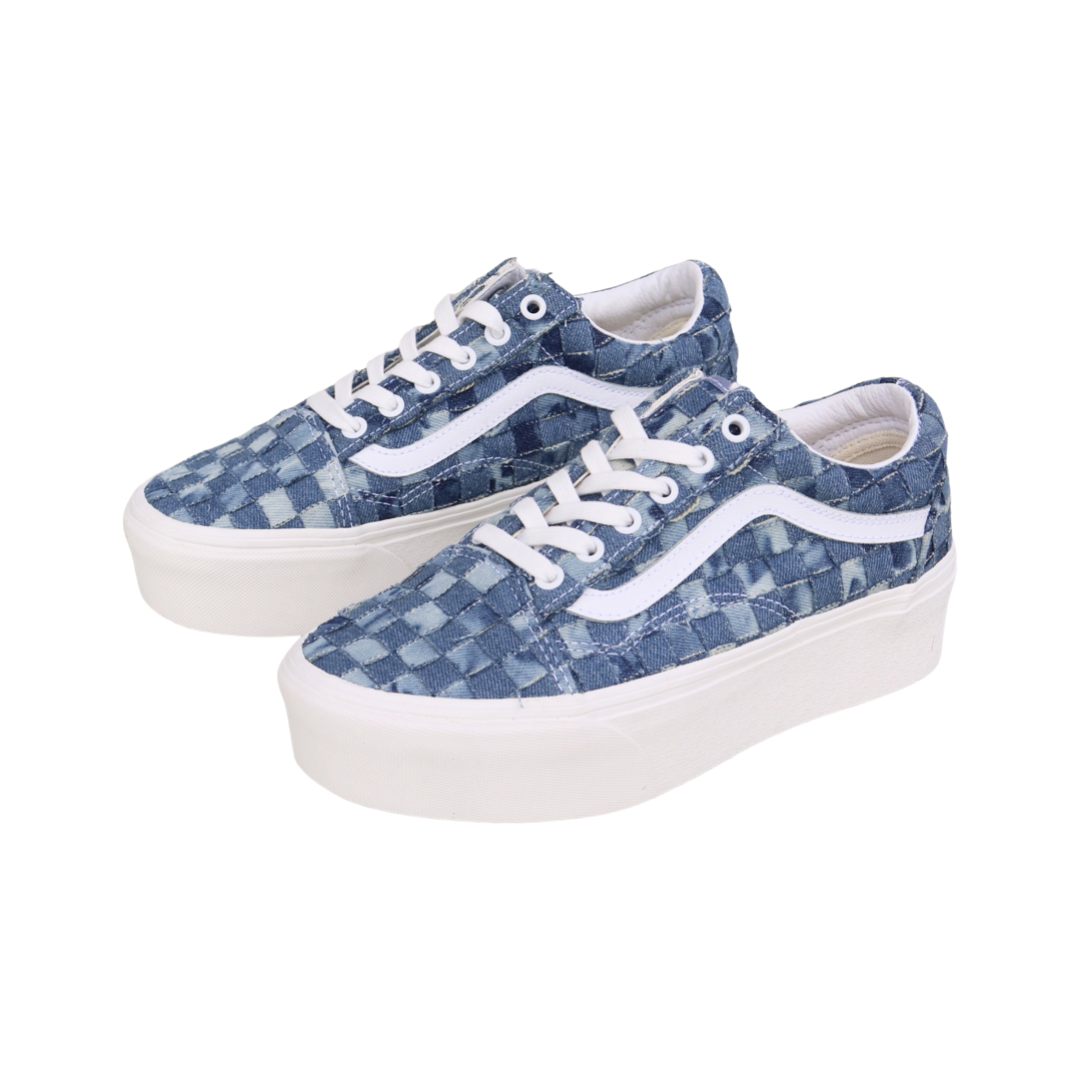 Vans Old Skool Stackform Woven Denim White