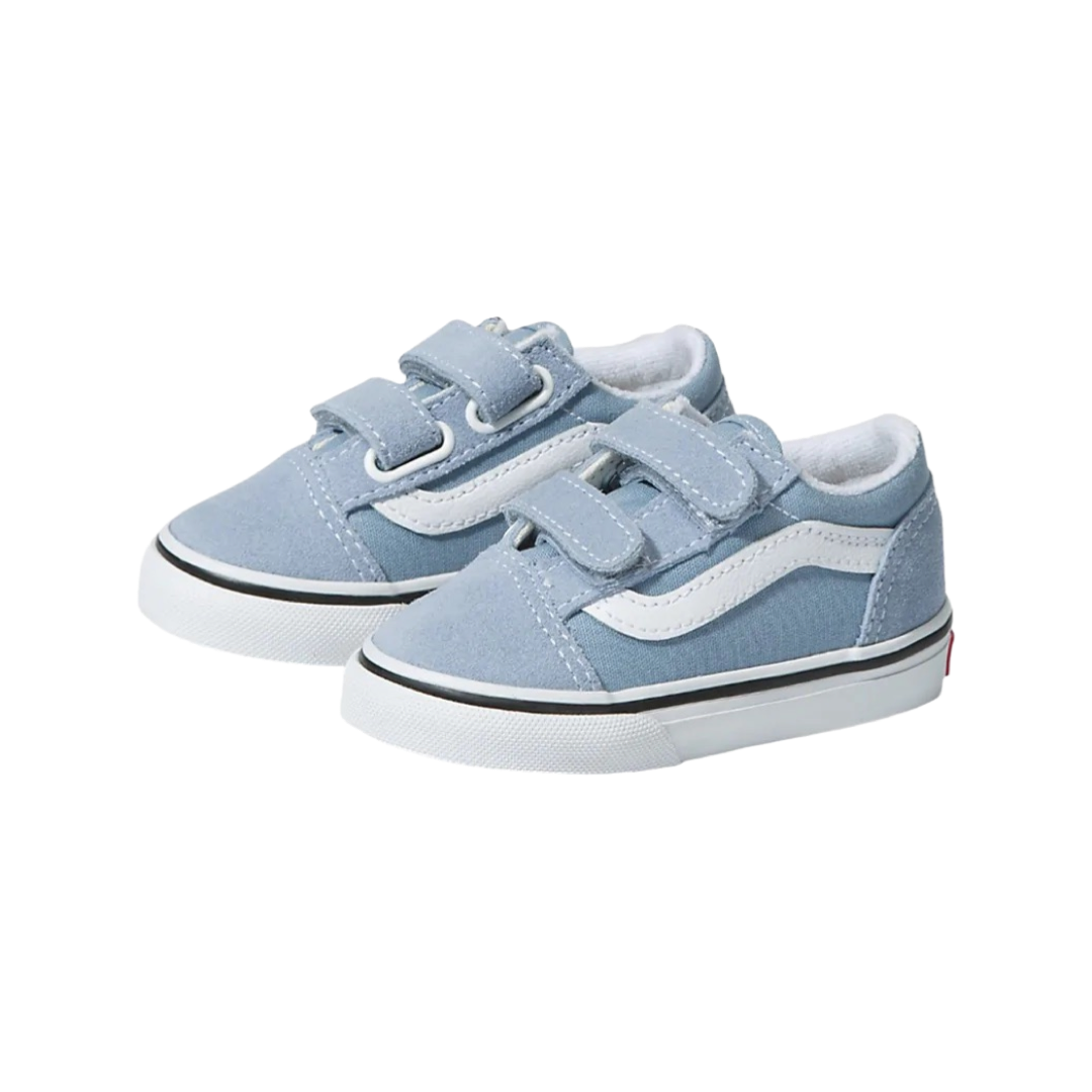 Toddler Old Skool V Colour Ashley Blue True White by Vans