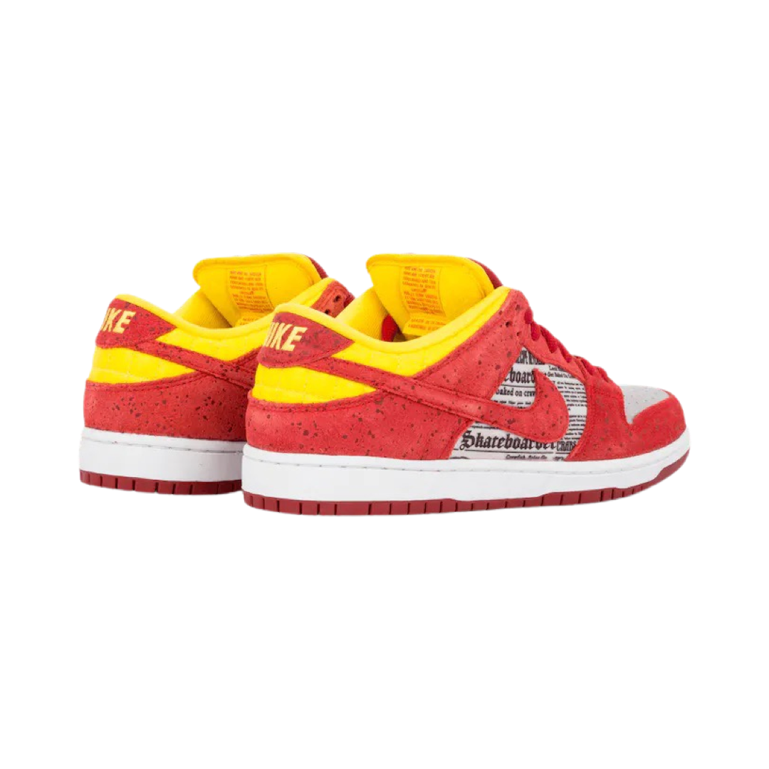 Nike SB Dunk Low Rukus Crawfish Action Red Metallic Silver Tour Yellow (Regular Box)