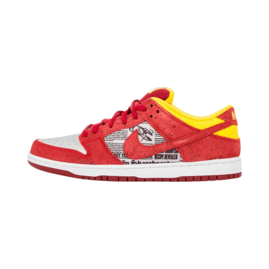 Nike SB Dunk Low Rukus Crawfish Action Red Metallic Silver Tour Yellow (Regular Box)