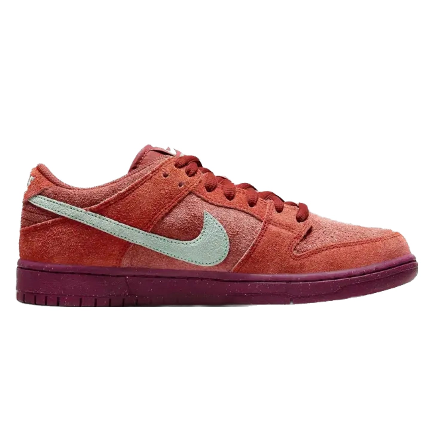 Nike SB Dunk Low Mystic Red Rosewood Emerald Rise Rugged Orange