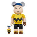 Bearbrick x Peanuts x MLB New York Mets Charlie Brown 400% & 100% Set