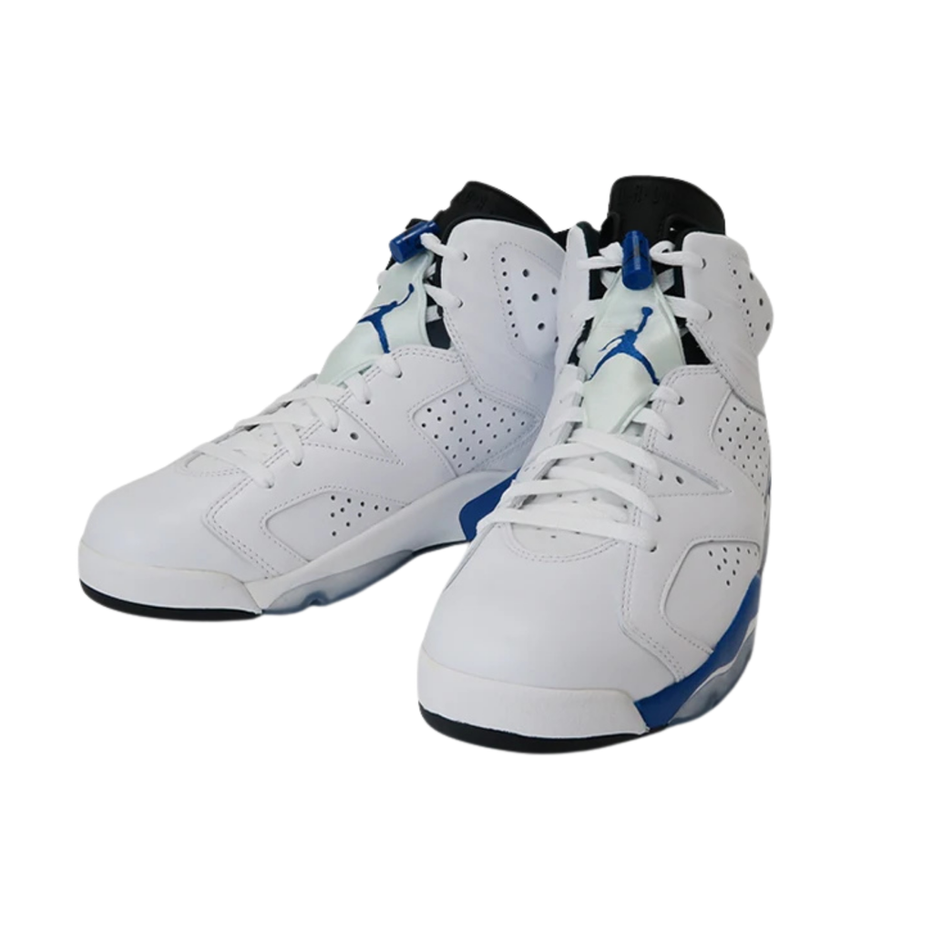 Air Jordan 6 Retro Sport Blue White Sports Blue Black 384664-107