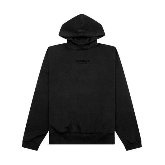 Fear of God Essentials Hoodie Small Logo Jet Black