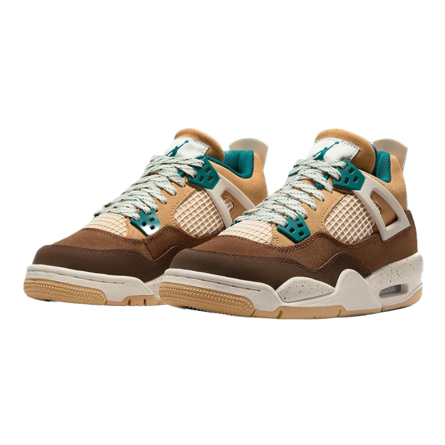 Air Jordan 4 Retro (GS) Cacao Wow Geode Teal Ale Brown Twine Sail Luminous Green