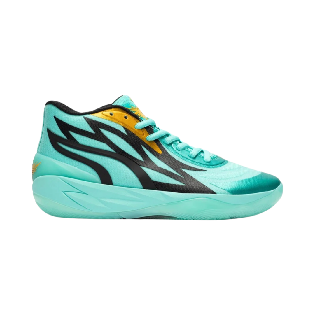 Puma LaMelo Ball MB.02 Honeycomb Turquoise Black Gold