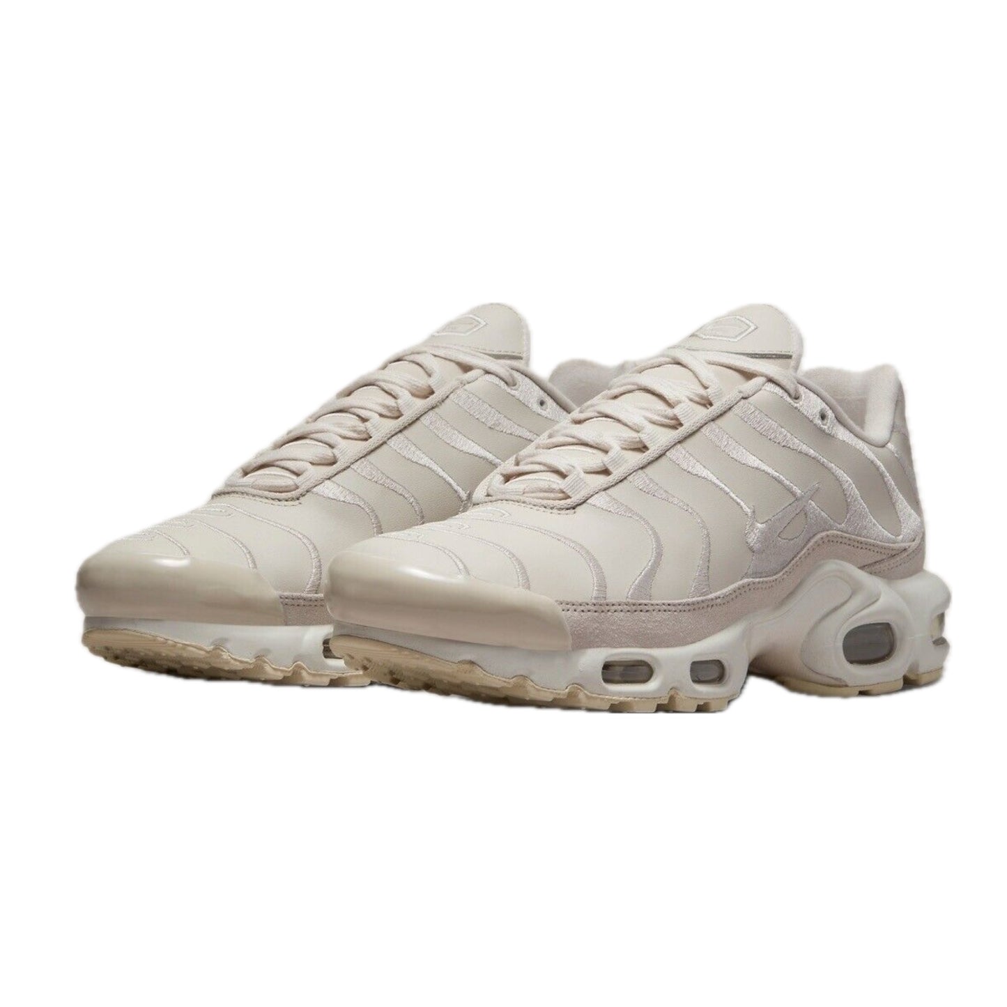 Women's Air Max Plus Premium Cream Beige Light Orewood Brown Clear