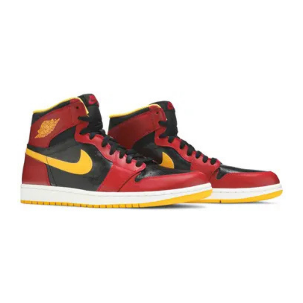 Air Jordan 1 Premium Black Gym Red University Gold 555088-017