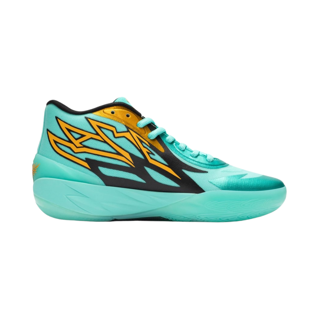 Puma LaMelo Ball MB.02 Honeycomb Turquoise Black Gold