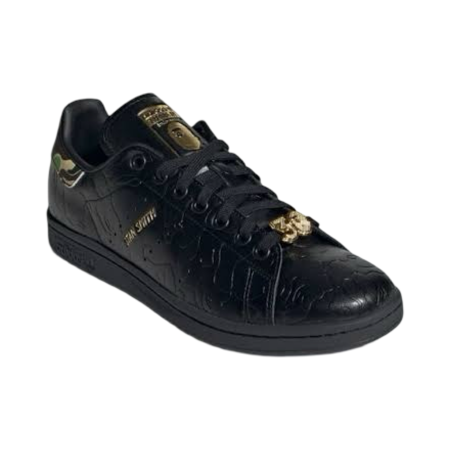 Adidas Stan Smith Bape 30th Anniversary Black Gold Black