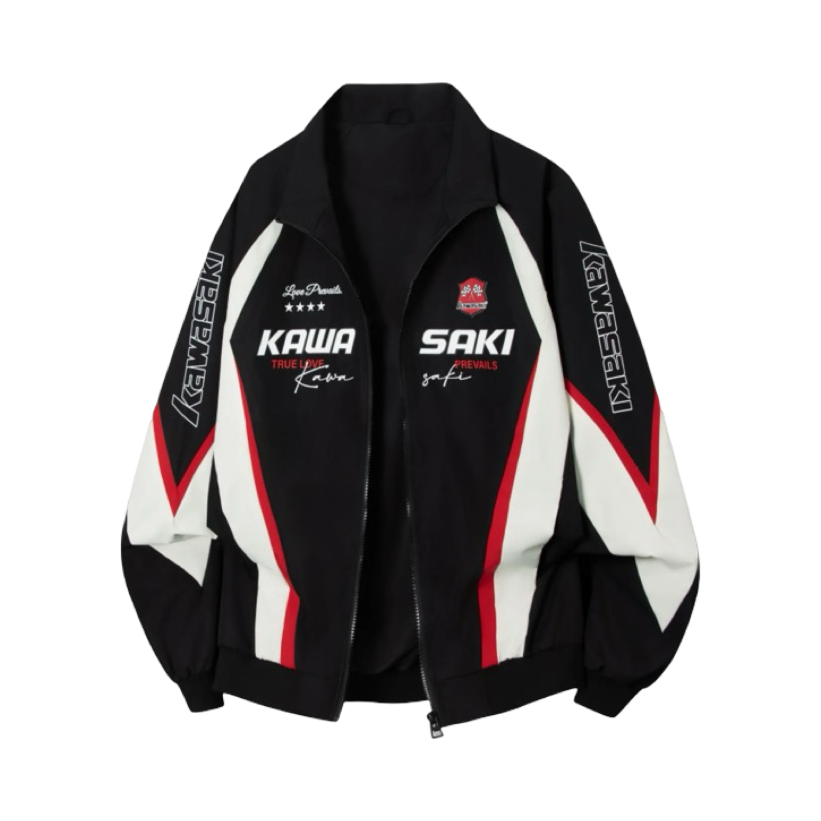 Kawasaki Racing Jacket Black White Red