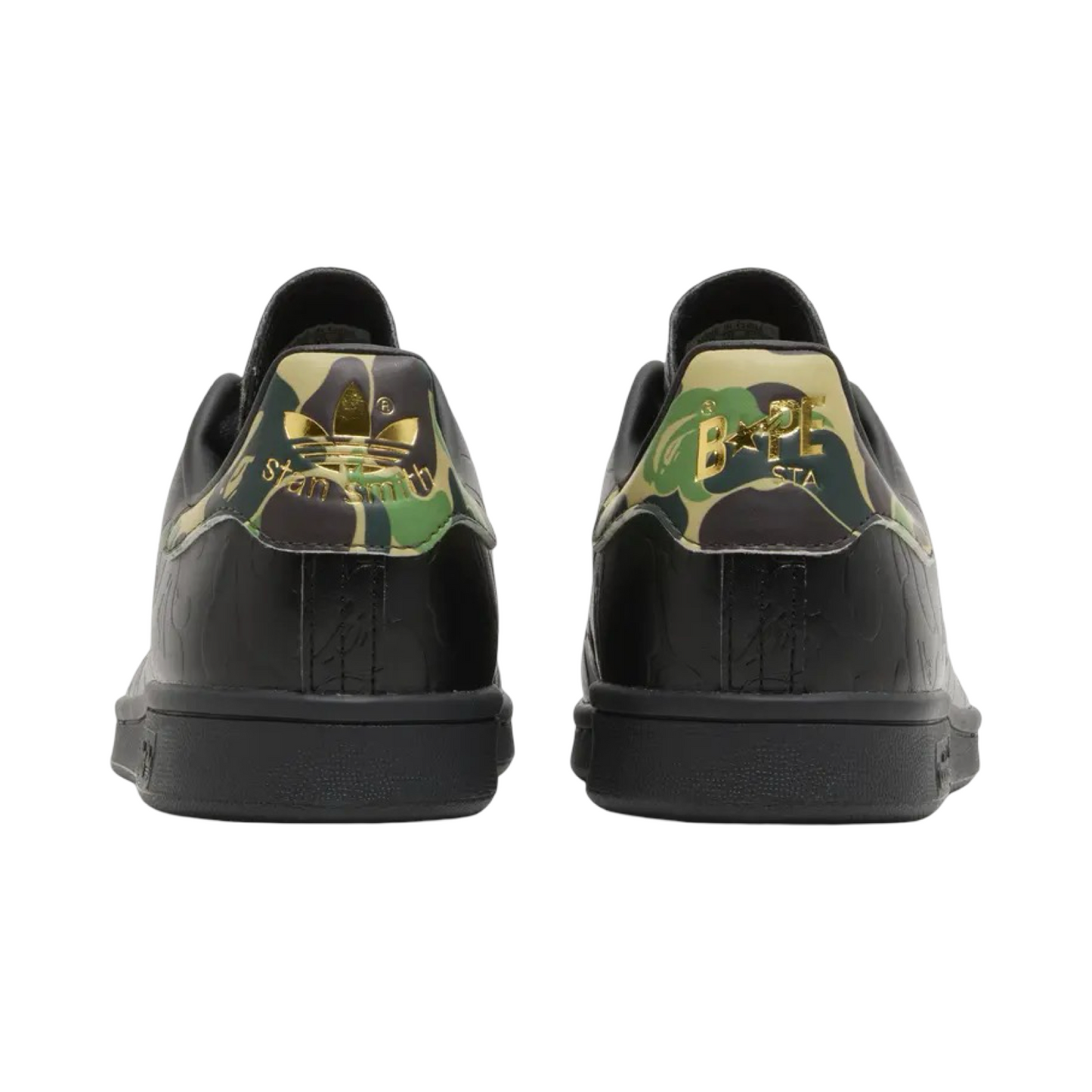 Adidas Stan Smith Bape 30th Anniversary Black Gold Black