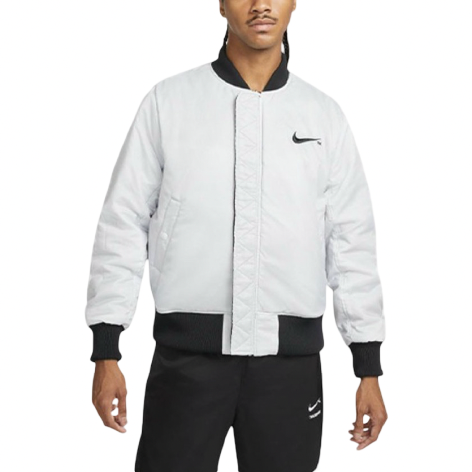 Nike Thermal Big Swoosh Reversible BOA Jacket Black White