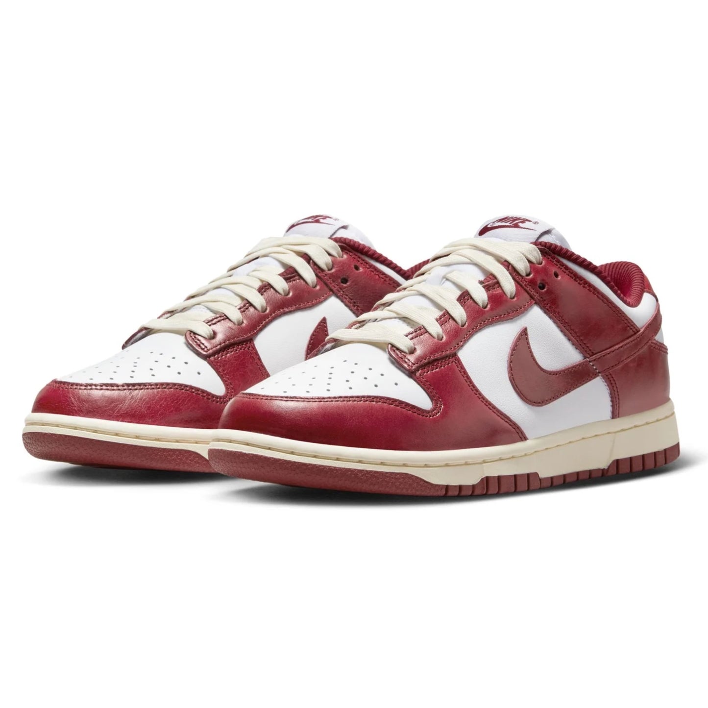 Women's Nike Dunk Low PRM Vintage Team Red White Coconut Milk