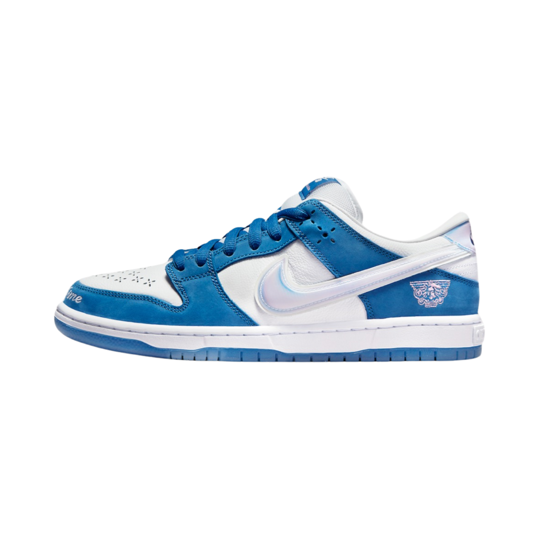 Nike SB Dunk Low Born X Raised One Block At A Time Deep Royal Blue White