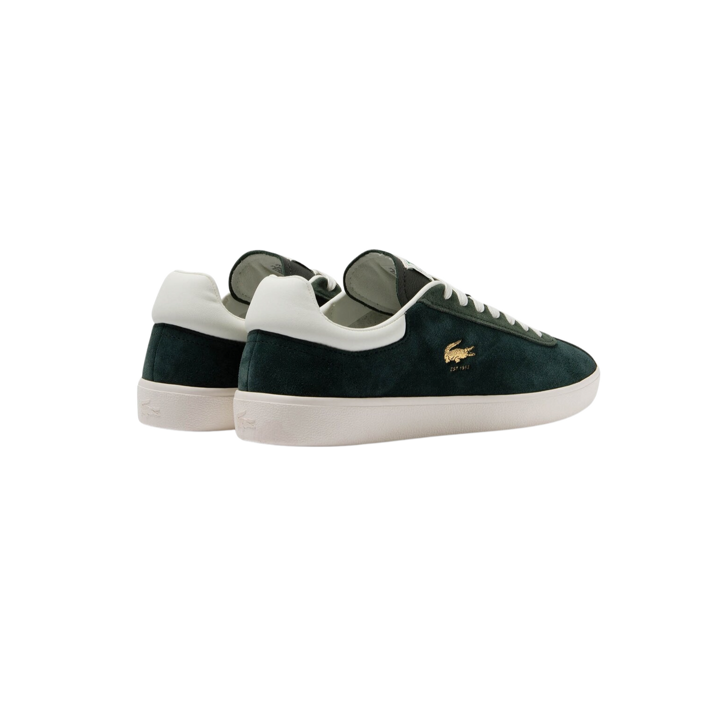 Women's Lacoste Baseshot Dark Green Gold Sneakers