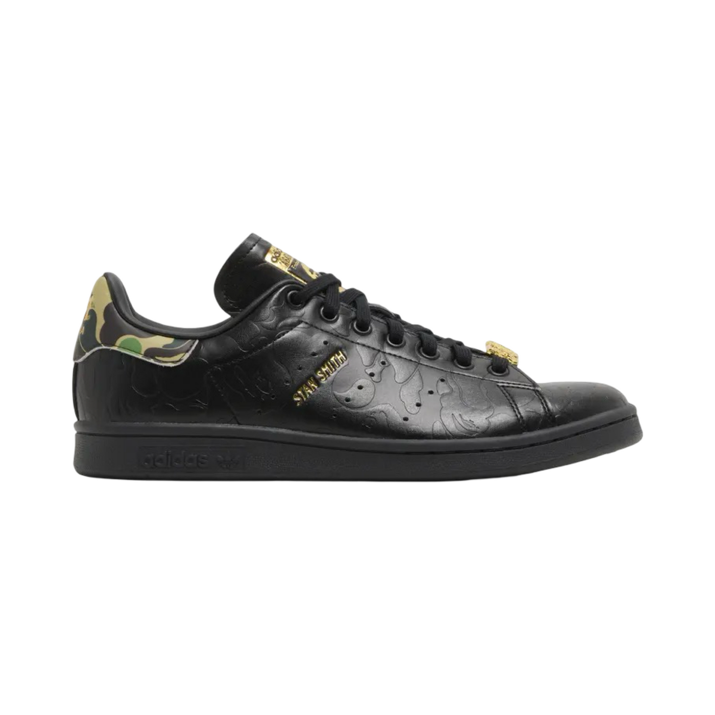 Adidas Stan Smith Bape 30th Anniversary Black Gold Black