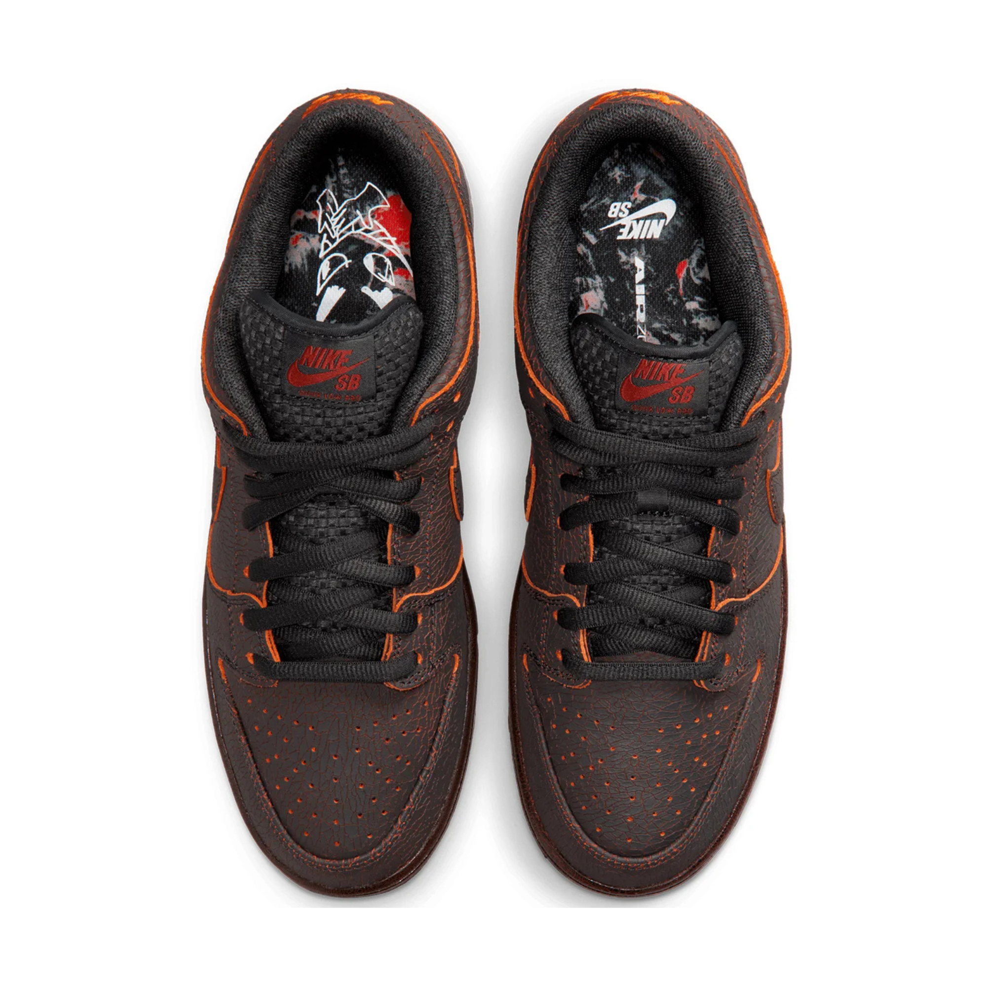 Nike SB Dunk Low Pro PRM Krampus Dark Smoke Grey Campfire Orange