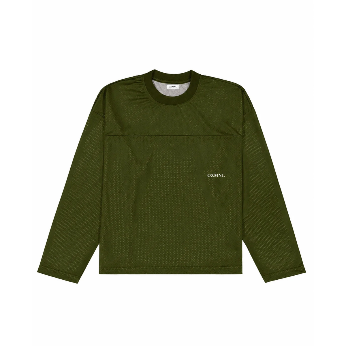 OZMNL Waffle Long Sleeve Olive Green