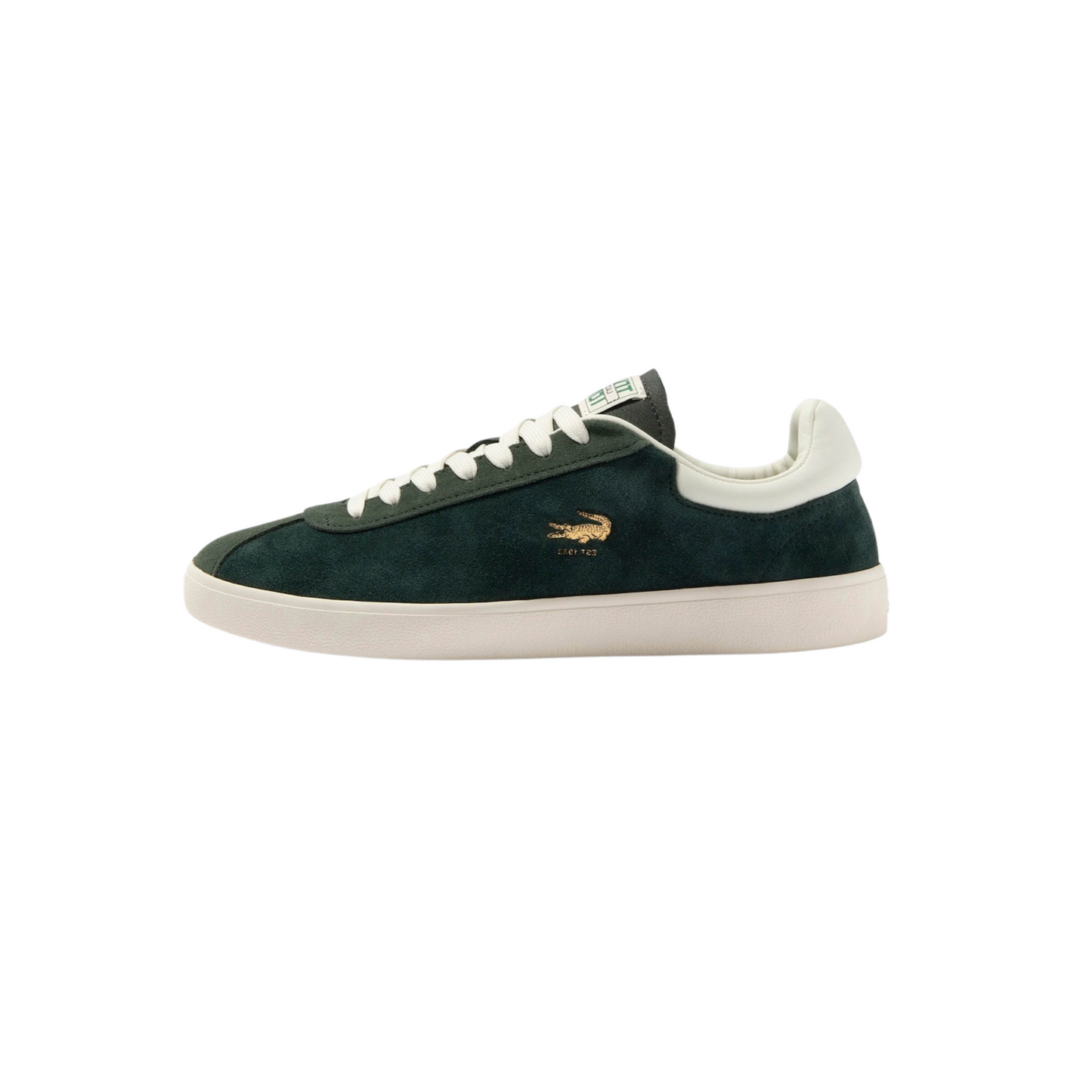 Women's Lacoste Baseshot Dark Green Gold Sneakers