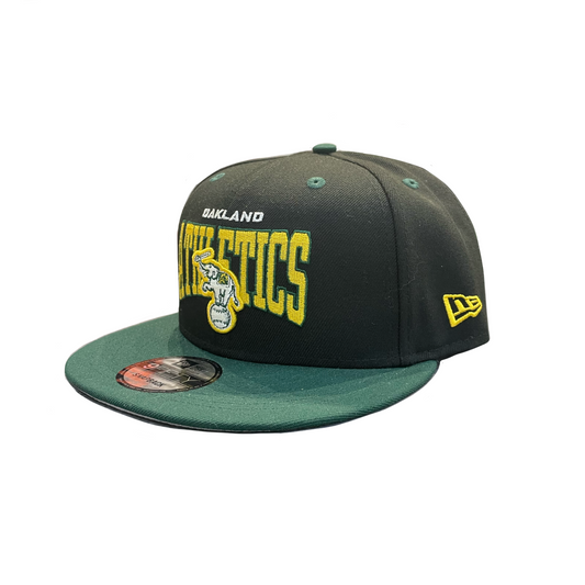 New Era 940 Two Tone Pro Arch Oakland Athletics Black Dark Green Cap