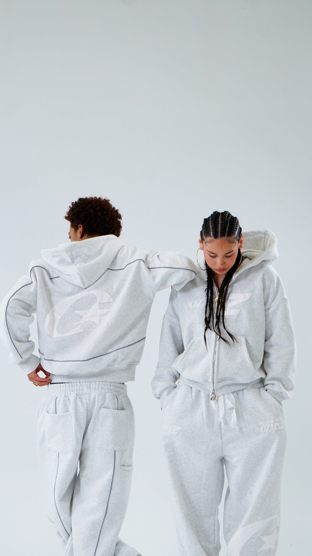 OZMNL Dropoutz V3 Hoodie Snow Grey