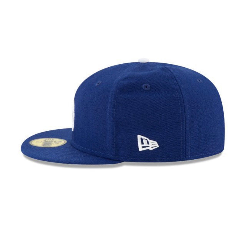 New Era 59Fifty LA Dodgers Team Blue White Fitted Cap
