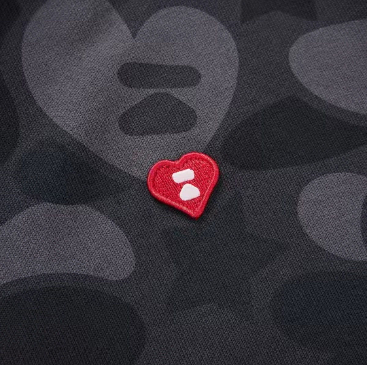 Aape Full Zip Black Camo Hoodie