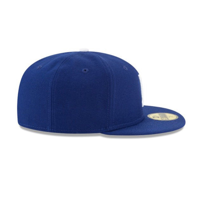 New Era 59Fifty LA Dodgers Team Blue White Fitted Cap