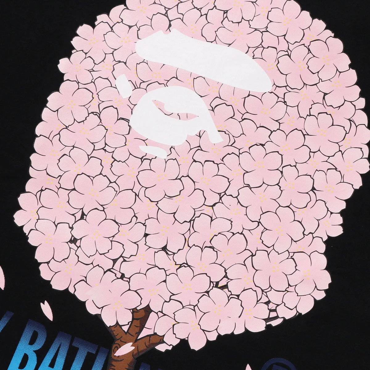 A Bathing Ape Head Sakura Ape #1 Tee Black