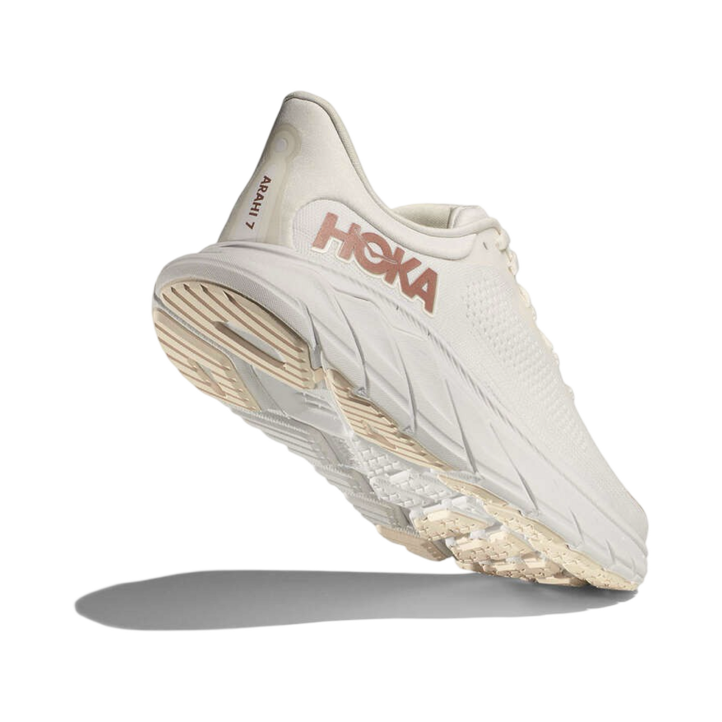 Women's Hoka Arahi 7 D Width White Rose Gold