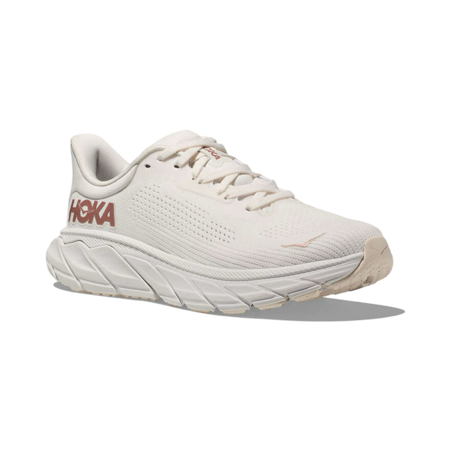 Women's Hoka Arahi 7 D Width White Rose Gold