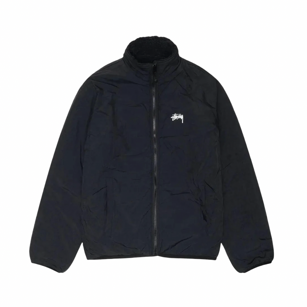 Stussy Sherpa Reversible Jacket Black Black