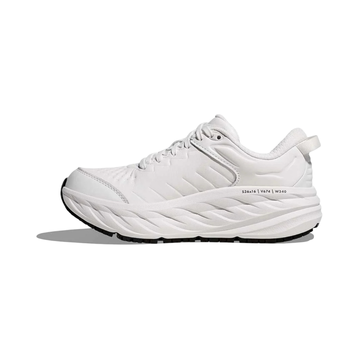 Women's Hoka Bondi SR D Width Wide Frost White