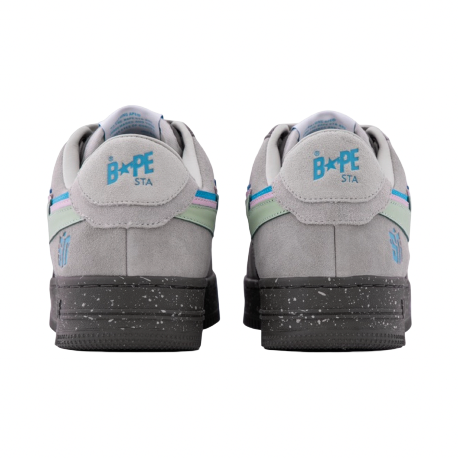 A Bathing Ape Bapesta #2 M2 Night Dark Grey Blue Pink green M191906