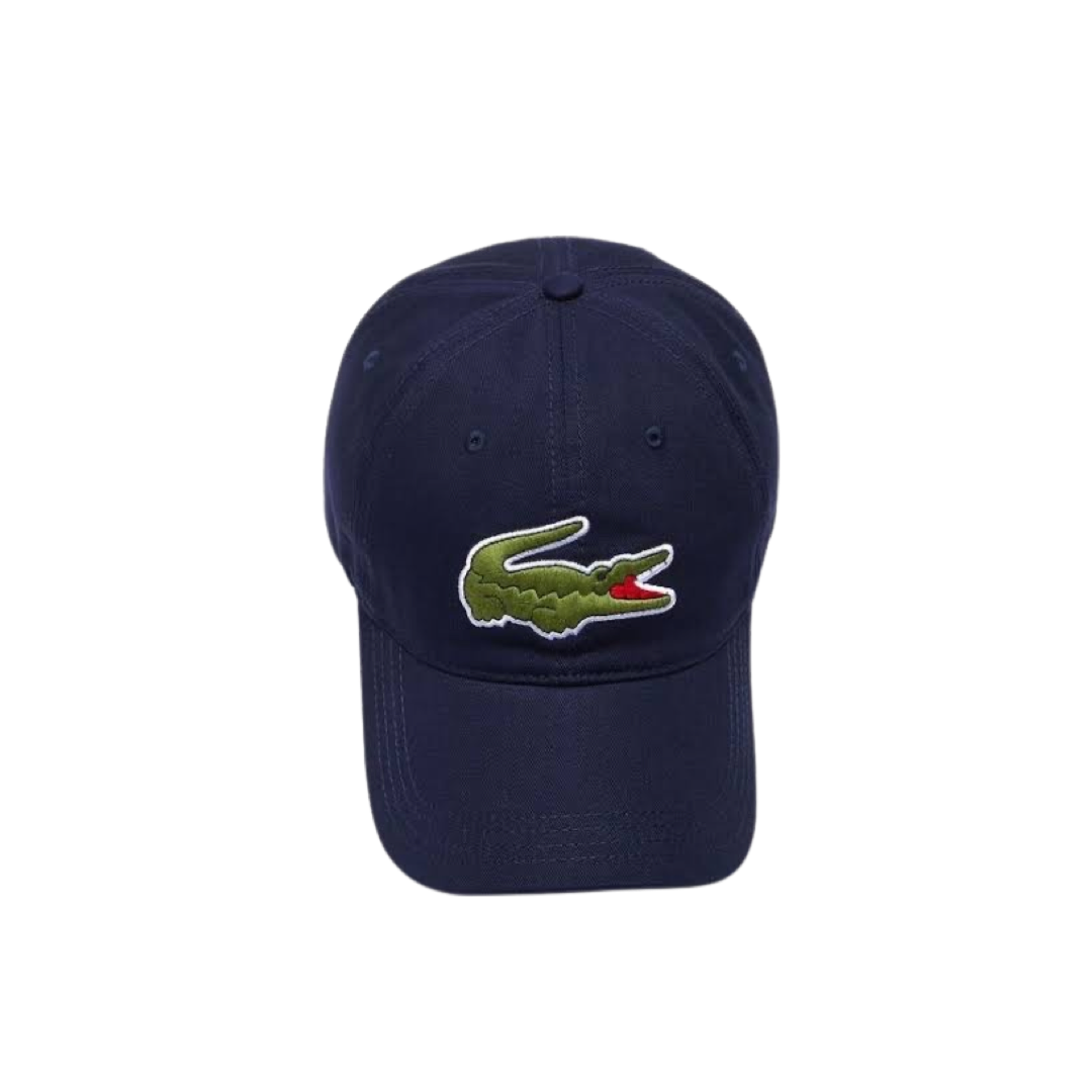 Lacoste Large Embroided Croc Cap Navy Blue