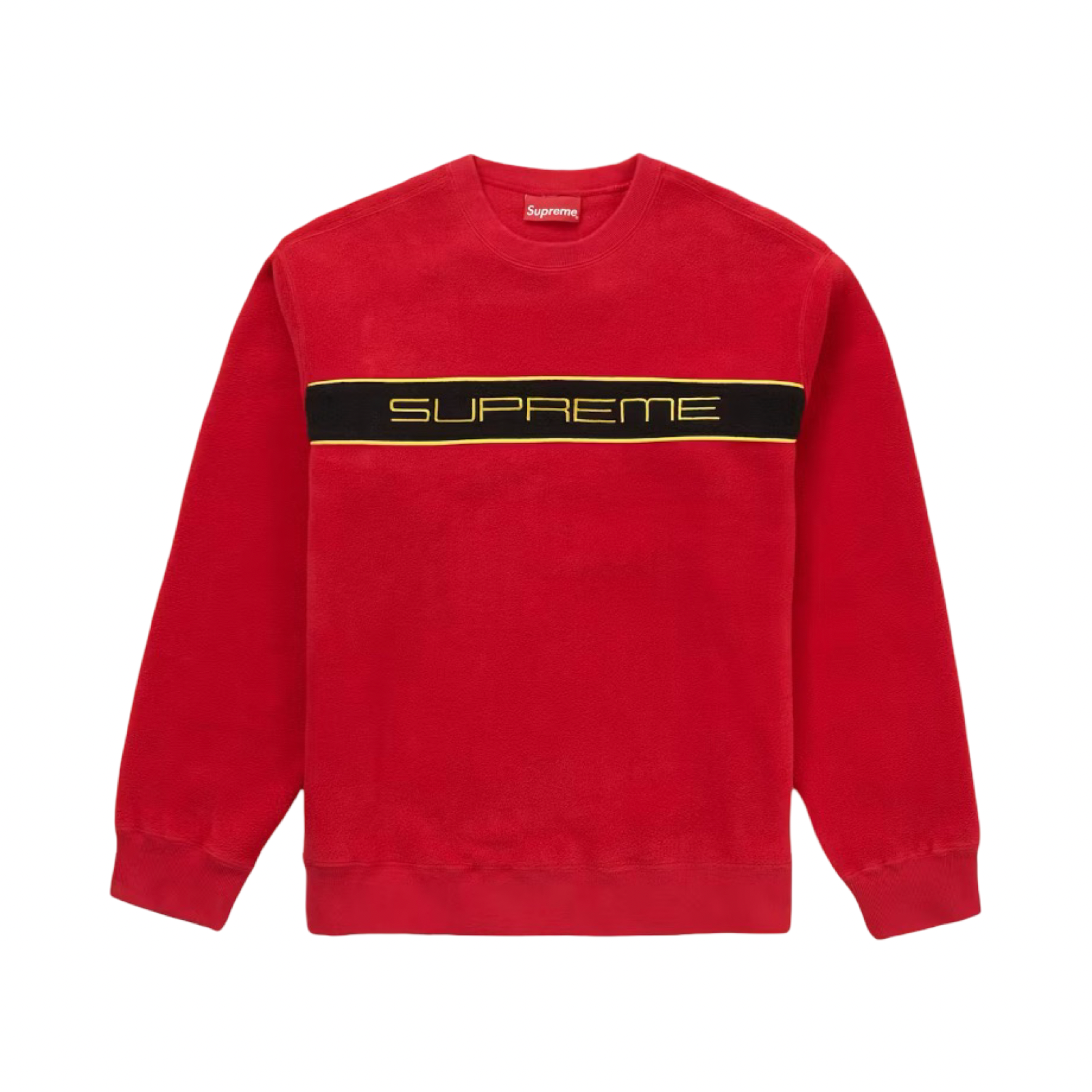Supreme Polartec Crewneck Red FW19