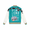 Mr Enjoy Da Money Initial D GTR Varsity Jacket Blue White Orange