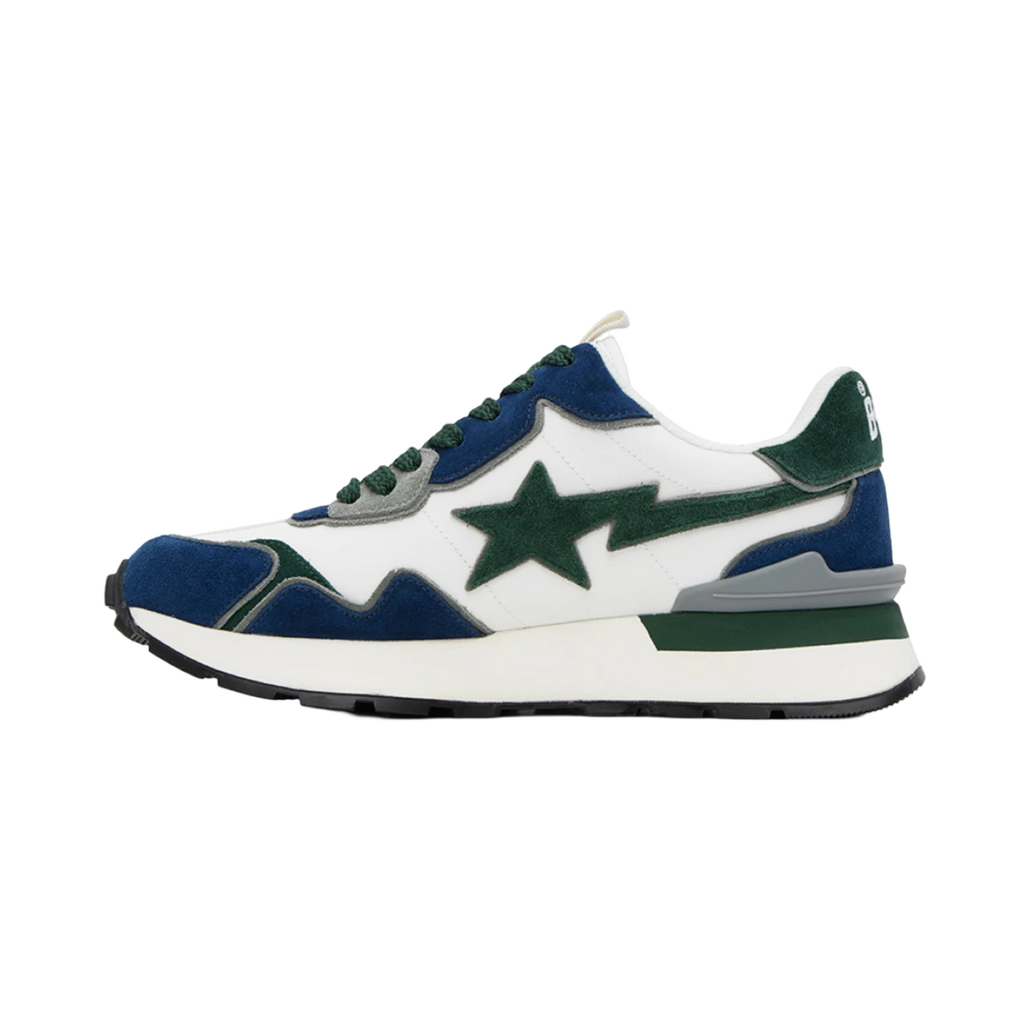 Bape Roadsta White Green Navy