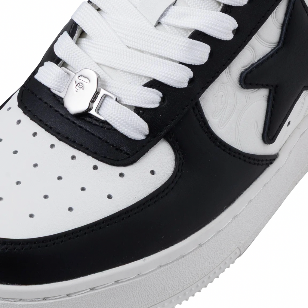 A Bathing Ape Bapesta #3 M1 Black White Black
