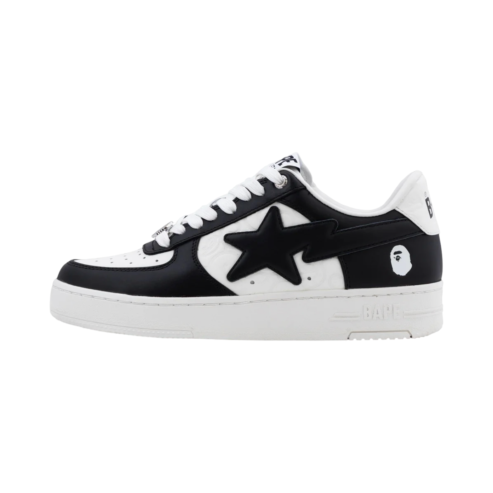 A Bathing Ape Bapesta #3 M1 Black White Black